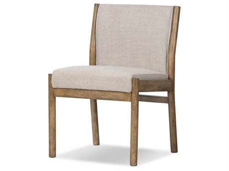 Four Hands Belfast Hito Fabric Solid Wood Beige Upholstered Side Dining Chair