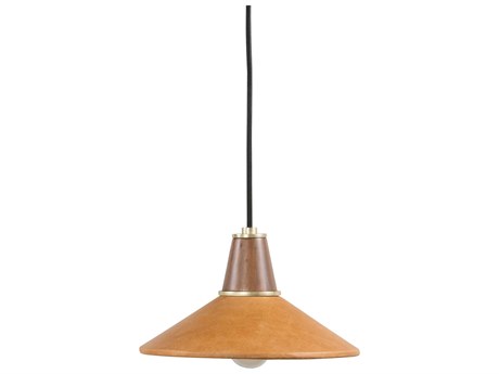 Four Hands Deacon Cullen Pendant-Natural Walnut