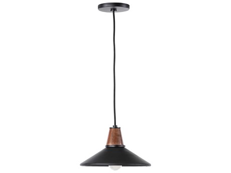 Four Hands Deacon 1-Light Black LED Dome Linear Mini Pendant