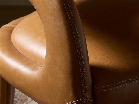 Four Hands Townsend Hawkins Brown Leather Accent Chair