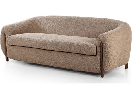 Four Hands Caswell Lyla Sheepskin Camel Upholstered Sofa