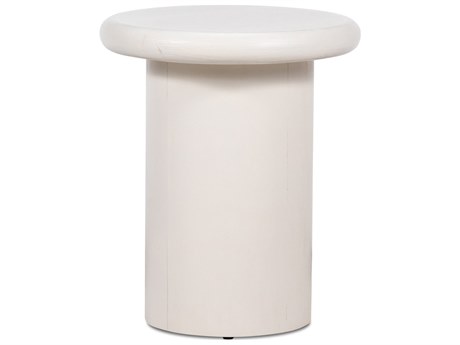 Four Hands Bolton Zach Tofu Solid Round Wood End Table