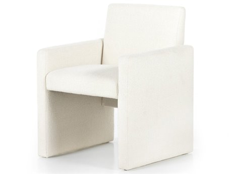 Four Hands Grayson Kima White Upholstered Arm Dining Chair