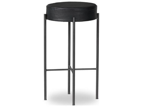 Four Hands Sevilla Nocona Black Leather  Bar Stool