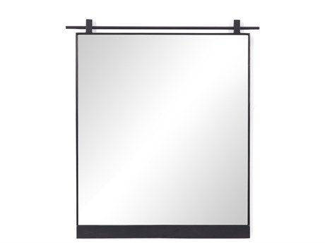 Four Hands Hutton Chico Antiqued Iron Rectangular Small Mirror