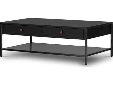Four Hands Bolton Soto Rectangular Metal Black Weathered Bronze Coffee Table