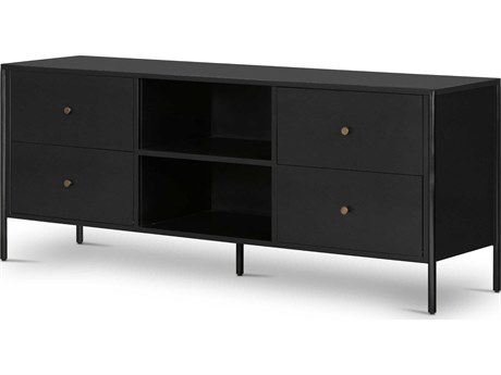 Luxecor Globetrotter Soto 70" Black Weathered Bronze Media Console