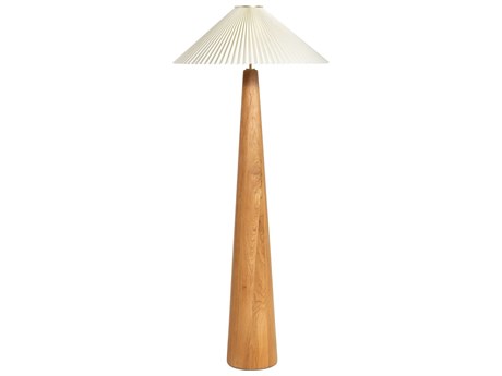 Four Hands Deacon Nora Light Oak Floor Lamp