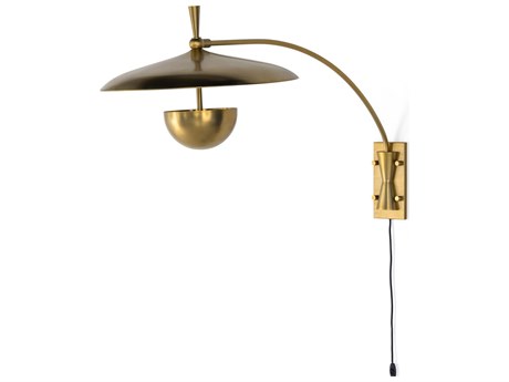 Four Hands Camden Bennington Antique Brass Iron  Sconce