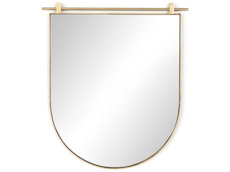 Four Hands Hutton Chico Antique Brass  Small Arch Mirror