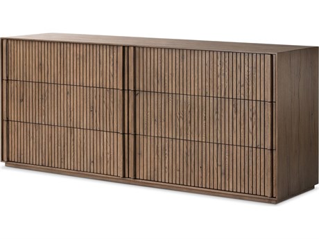 Four Hands Bina Leo Rustic Grey 6 Drawer Dresser