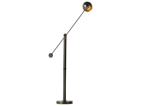 Four Hands Camden Torin Dark Antique Brass Clear Cord Floor Lamp