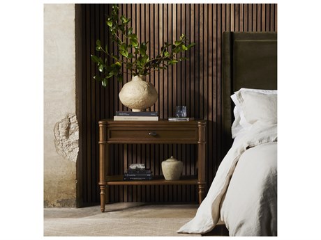 Four Hands Collins Toulouse Toasted Oak Veneer Oak Wood Nightstand