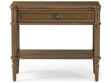 Four Hands Collins Toulouse Toasted Oak Veneer Oak Wood Nightstand