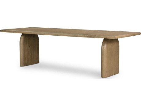 Four Hands Thompson Sorrento Rectangular Wood Aged Drift Mindi Dining Table