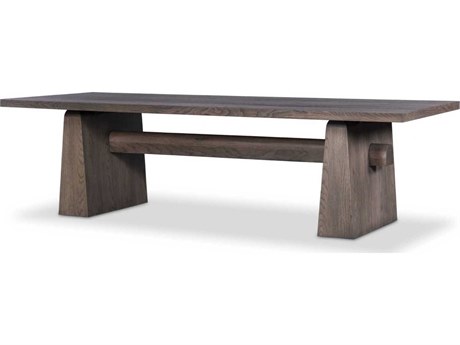 Four Hands Bennett Rectangular Wood Aged Natural Oak Veneer Dining Table