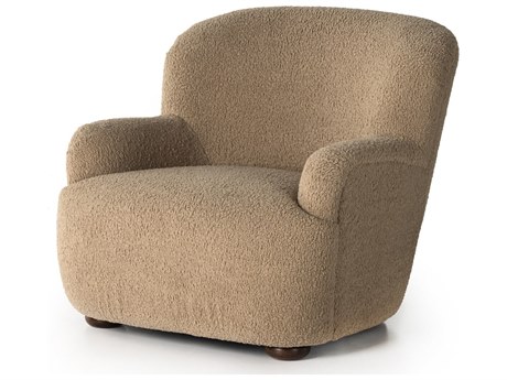 Four Hands Norwood Kadon Sheepskin Camel  Accent Chair