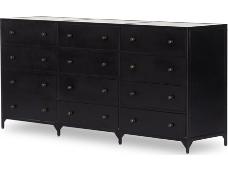 Four Hands Belmont  Black  12 Drawer Dresser