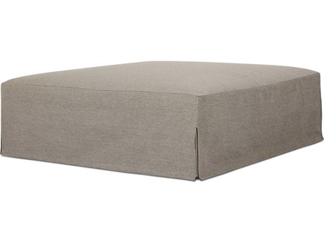Four Hands Solano Laskin Alessi Fawn Washed Brown Upholstered Ottoman