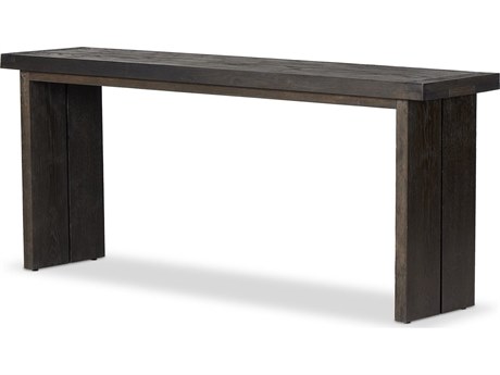 Four Hands Bennett Warby Worn Black Veneer Console Table