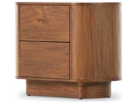 Four Hands Haiden Paden 2-Drawers Brown Acacia Wood Nightstand