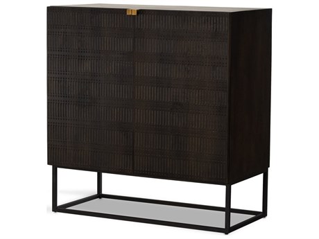 Four Hands Aiden Kelby Gunmetal Bar Cabinet