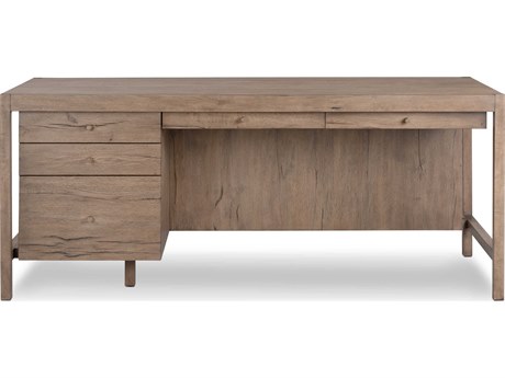 Four Hands Haiden Suspension Rustic Grey Veneer Oak Wood Secretary Desk
