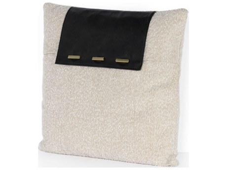 Four Hands Westgate Boucle and Leather Pillow