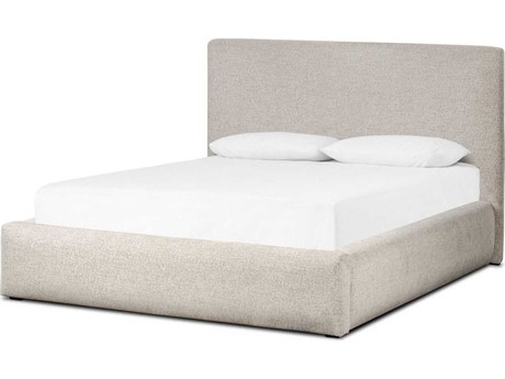 Four Hands Easton Quincy Beige Upholstered King Platform Bed
