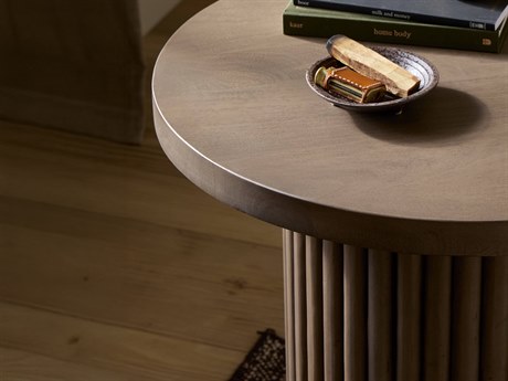 Four Hands Harmon Rutherford Reclaimed Ashen Brown End Table