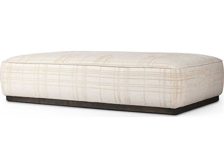 Four Hands Westgate Sinclair Beige Upholstered Ottoman