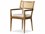 Four Hands Caswell Britt Solid Wood Ebony Fabric Upholstered Arm Dining Chair  FS236133006