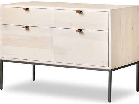 Four Hands Fulton Trey Dove Poplar  Modular Filing Cabinet
