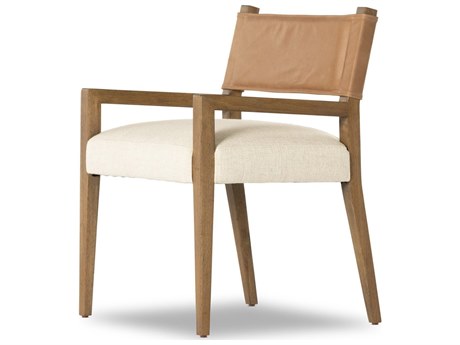 Four Hands Berman Ferris Thames Cream Upholstered Dining Armchair