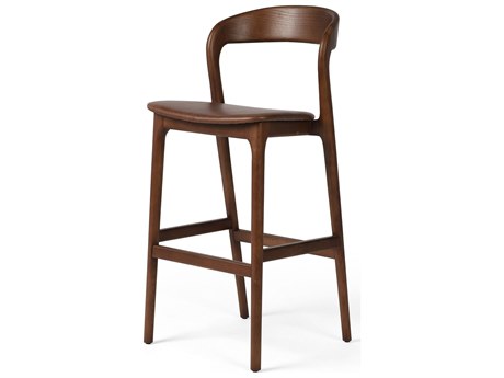 Four Hands Allston Amare Sonoma Coco Leather Ash Wood Bar Stool