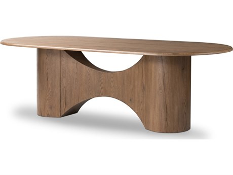 Four Hands Haiden Olexey Rubbed Light Oak Oval Dining Table