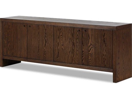 Four Hands Hamilton 82" Oak Wood Umber Veneer Sideboard