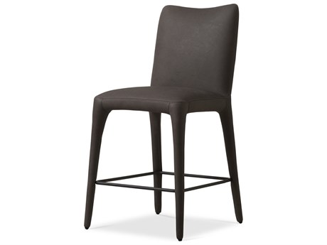 Four Hands Carnegie Monza Heritage Graphite Leather Counter Stool
