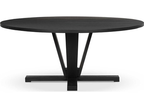 Four Hands Harmon Cobain Round Wood Dining Table