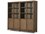 Four Hands Irondale Millie 94'' Wide Oak Wood Drifted Matte Black Display Cabinet  FS237536001