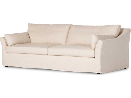 Four Hands Helm Delray Evere Oatmeal Beige Upholstered Sofa
