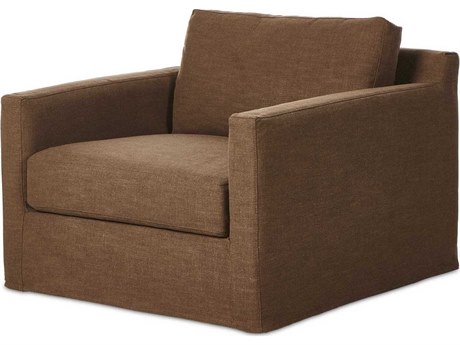 Four Hands Helm Brown Fabric Club Chair