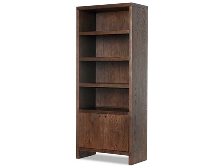 Four Hands Hamilton Umber Oak Veneer Bookcase
