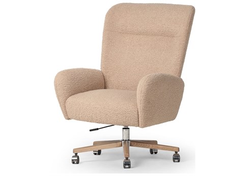 Four Hands Allston Cade Sheepskin Camel Upholstered Desk Chair