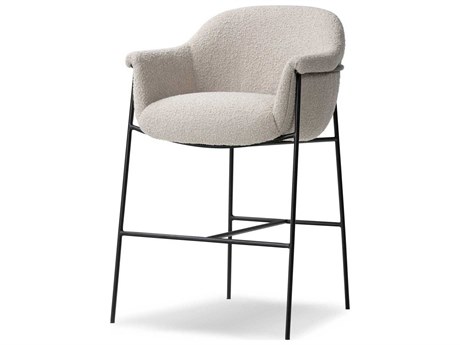 Four Hands Farrow Suerte Bar + Counter Stool - Matte Ebony