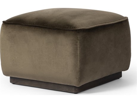 Four Hands Westgate Sinclair Surrey Olive Upholstered Square Ottoman