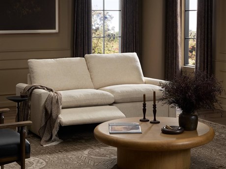 Four Hands Norwood Tillery Power Recliner 2 - Piece Wide Cream Upholstered Loveseat