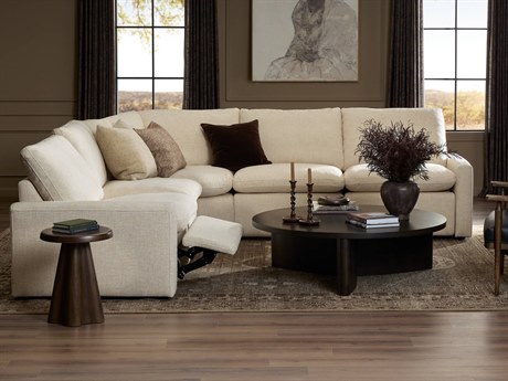 Four Hands Norwood Tillery Power Recliner 5 - Piece Cream Upholstered Sectional Sofa