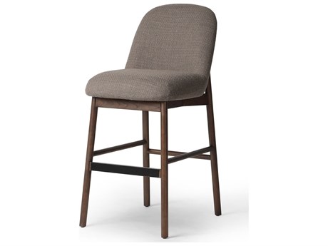 Four Hands Allston Sora Gibson Mink Upholstered Ash Wood Armless Bar Stool