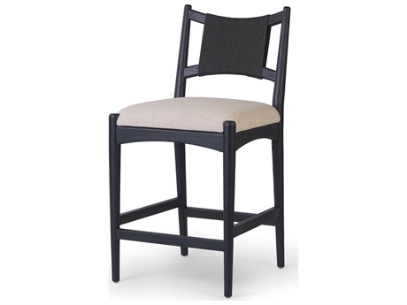 Four Hands Claremont Haddon Antwerp Natural Upholstered Counter Stool